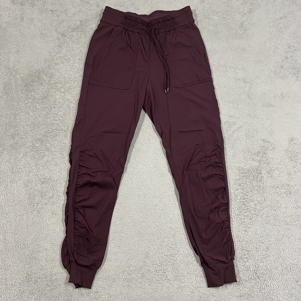 Lululemon Beyond the Studio Jogger Pants Womens 6 Burgundy